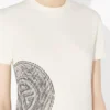 Camiseta Baby Tee con estampado de laurel blanco Camiseta Baby Tee con estampado de laurel blanco