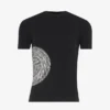 Camiseta Baby Tee con estampado de laurel negro Camiseta Baby Tee con estampado de laurel negro