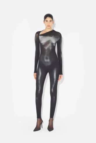 El body plateado con estampado «Body Dust»