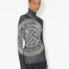 El jerseis gris con estampado de laurel El jerseis gris con estampado de laurel