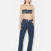 El sujetador de denim con efecto trampantojo