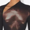 El top corto Body Dust en color bronce