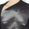 El top corto Body Dust plateado El top corto Body Dust plateado