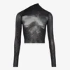 El top corto Body Dust plateado El top corto Body Dust plateado