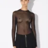 El top flocado de Jean Paul Gaultier