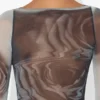 El top gris Blurry Roses