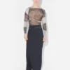 El top gris Blurry Roses