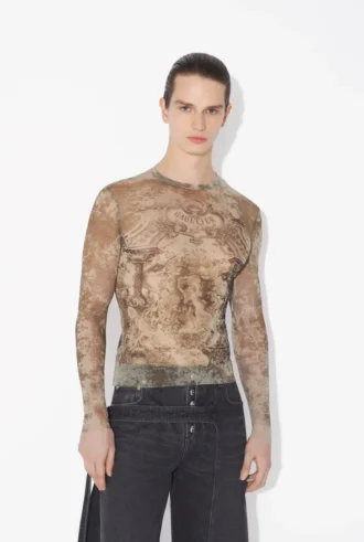El top Madaillon beige