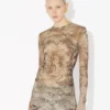 El top Madaillon beige El top Madaillon beige