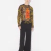 El top oversize de tul caqui «Madaillon» El top oversize de tul caqui «Madaillon»