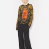 El top oversize de tul caqui «Madaillon» El top oversize de tul caqui «Madaillon»