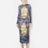 El vestido azul de algodón Madaillon