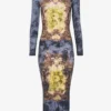 El vestido azul de algodón Madaillon