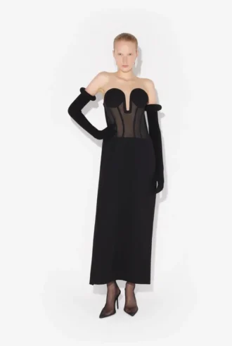 El vestido corsé bimaterial