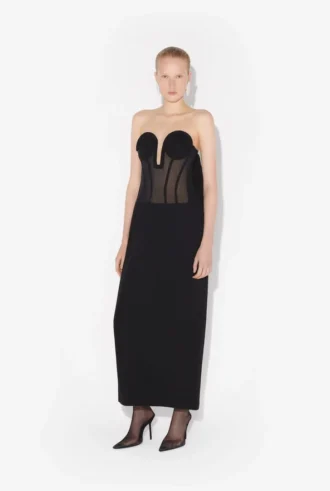 El vestido corsé bimaterial