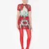 El vestido corto rojo Squeletor El vestido corto rojo Squeletor