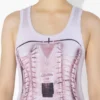 El vestido de punto con efecto corsé trampantojo El vestido de punto con efecto corsé trampantojo