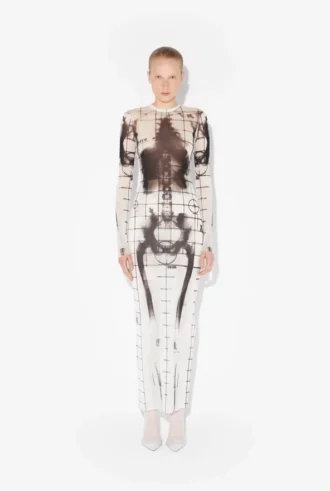 El vestido largo blanco Squeletor