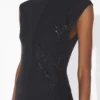 El vestido largo de lentejuelas