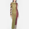El vestido largo de patchwork