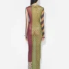 El vestido largo de patchwork