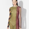 El vestido largo de patchwork