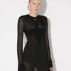 El vestido largo de punto con logotipo El vestido largo de punto con logotipo