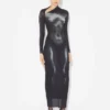El vestido largo plateado Body Dust El vestido largo plateado Body Dust