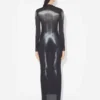 El vestido largo plateado Body Dust El vestido largo plateado Body Dust