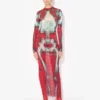 El vestido largo rojo Squeletor