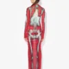 El vestido largo rojo Squeletor