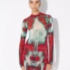 El vestido largo rojo Squeletor