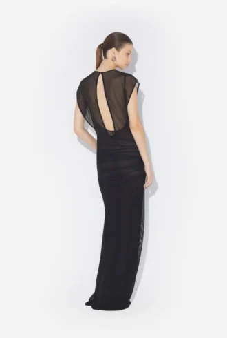 El vestido «Tattoo Ruban» con estampado flocado El vestido «Tattoo Ruban» con estampado flocado