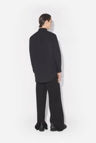 La camisa negra oversize «Water»