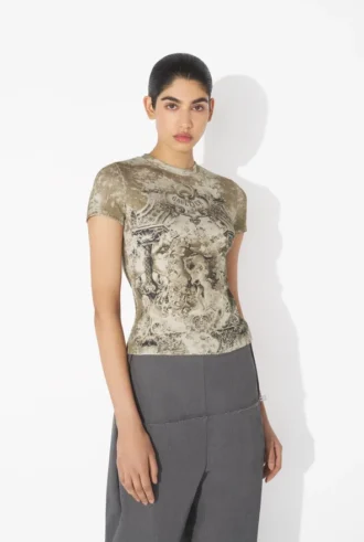 La camiseta beige Madaillon