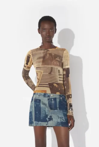 La camiseta doble «Journal» Baby Tee
