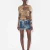 La camiseta doble «Journal» Baby Tee La camiseta doble «Journal» Baby Tee
