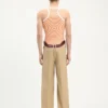 La camiseta sin mangas naranja con estampado «Target» La camiseta sin mangas naranja con estampado «Target»