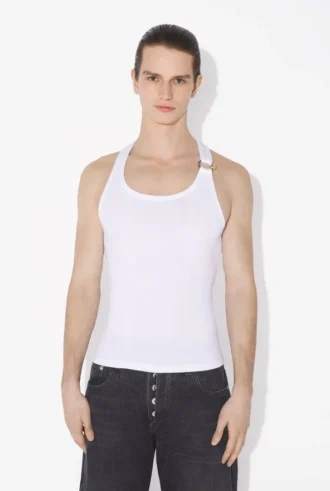 La camiseta sin mangas White Piercing