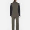La chaqueta de traje bimaterial La chaqueta de traje bimaterial