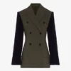 La chaqueta de traje bimaterial La chaqueta de traje bimaterial