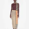 La falda larga de patchwork
