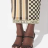 La falda larga de patchwork