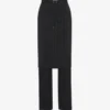 La falda-pantalón de traje con cordones La falda-pantalón de traje con cordones