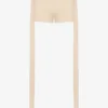 Los pantalones cortos beige con parche Gaultier Los pantalones cortos beige con parche Gaultier