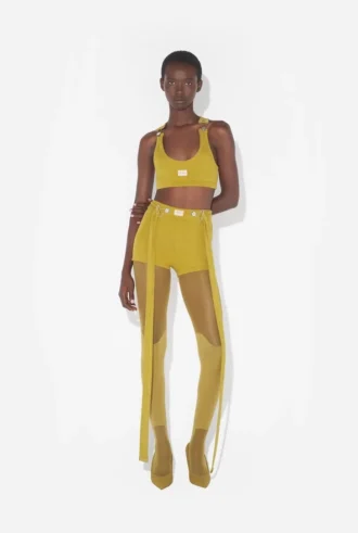 Los pantalones cortos verdes con parche Gaultier