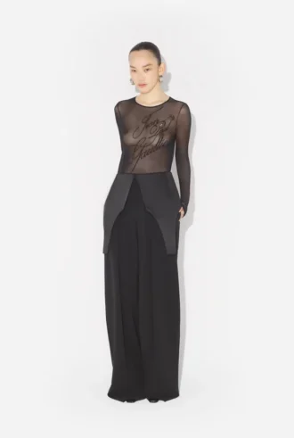 Pantalones de traje con detalle de body
