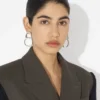 Pendientes con forma de anilla de lata en tono plateado Pendientes con forma de anilla de lata en tono plateado