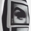 Reedición: la falda con estampado de ojos y labios negros Reedición: la falda con estampado de ojos y labios negros