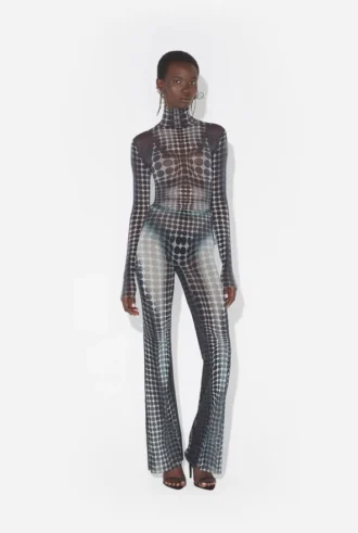 Reedición: pantalones con lunares blancos y negros